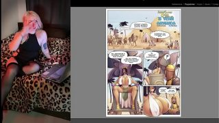 Лия читает порно комикс для подписчика – Египетские Царицы и Гнев Анубиса